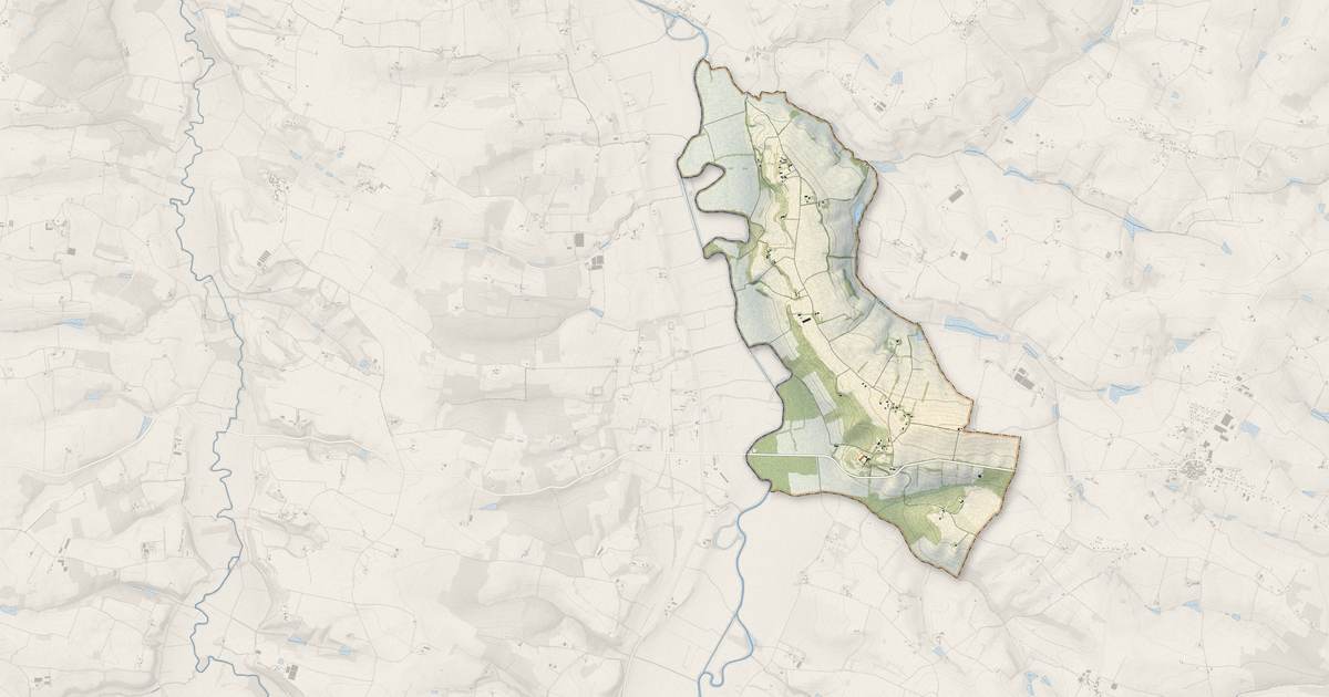 Portrait cartographique de Lasserre : relief, eau, forêts, bâti et voies, calculés à partir des données de l'IGN