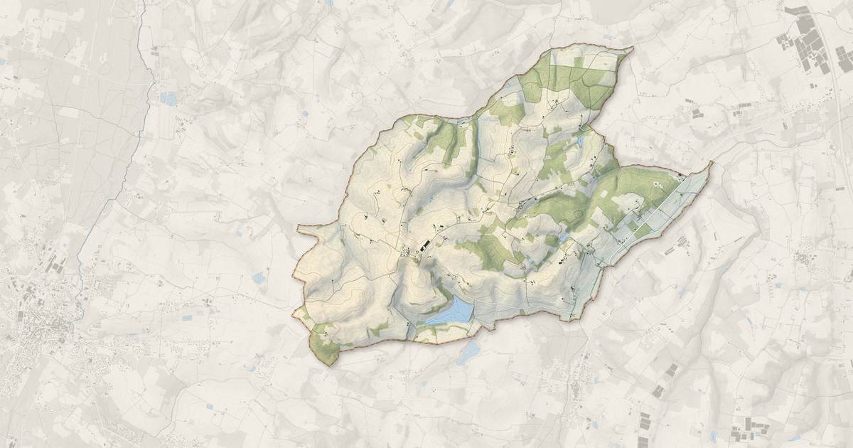 Portrait cartographique de Leyritz-Moncassin : relief, eau, forêts, bâti et voies, calculés à partir des données de l'IGN