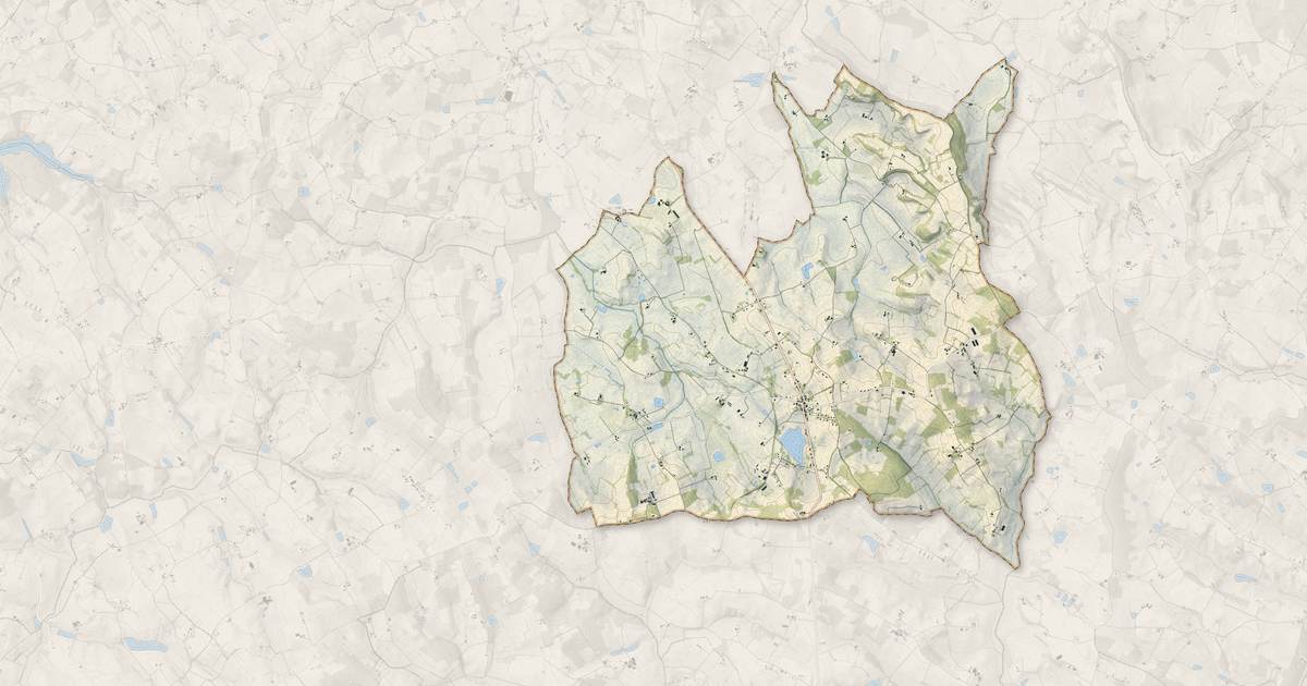 Portrait cartographique de Lougratte : relief, eau, forêts, bâti et voies, calculés à partir des données de l'IGN