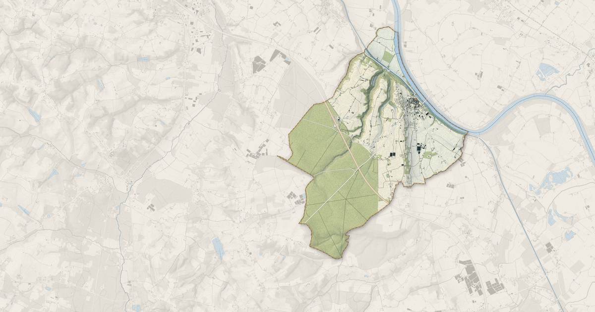 Portrait cartographique de Le Mas-d'Agenais : relief, eau, forêts, bâti et voies, calculés à partir des données de l'IGN