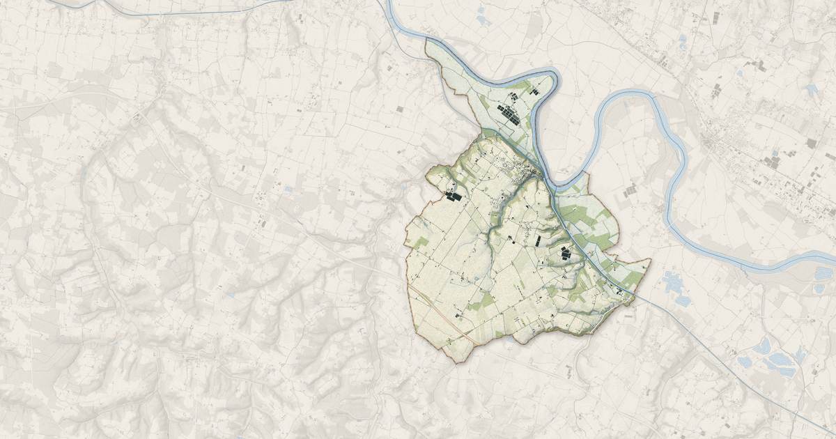 Portrait cartographique de Meilhan-sur-Garonne : relief, eau, forêts, bâti et voies, calculés à partir des données de l'IGN
