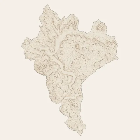 Monflanquin : courbes de niveau