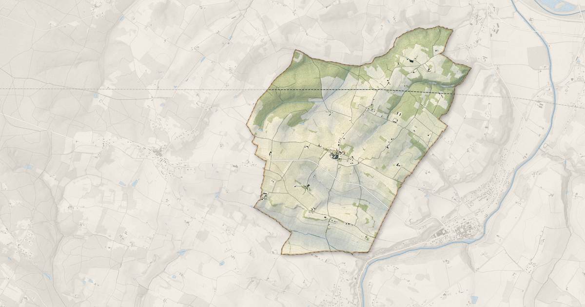 Portrait cartographique de Montgaillard-en-Albret : relief, eau, forêts, bâti et voies, calculés à partir des données de l'IGN