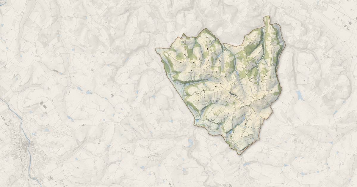 Portrait cartographique de Montagnac-sur-Auvignon : relief, eau, forêts, bâti et voies, calculés à partir des données de l'IGN