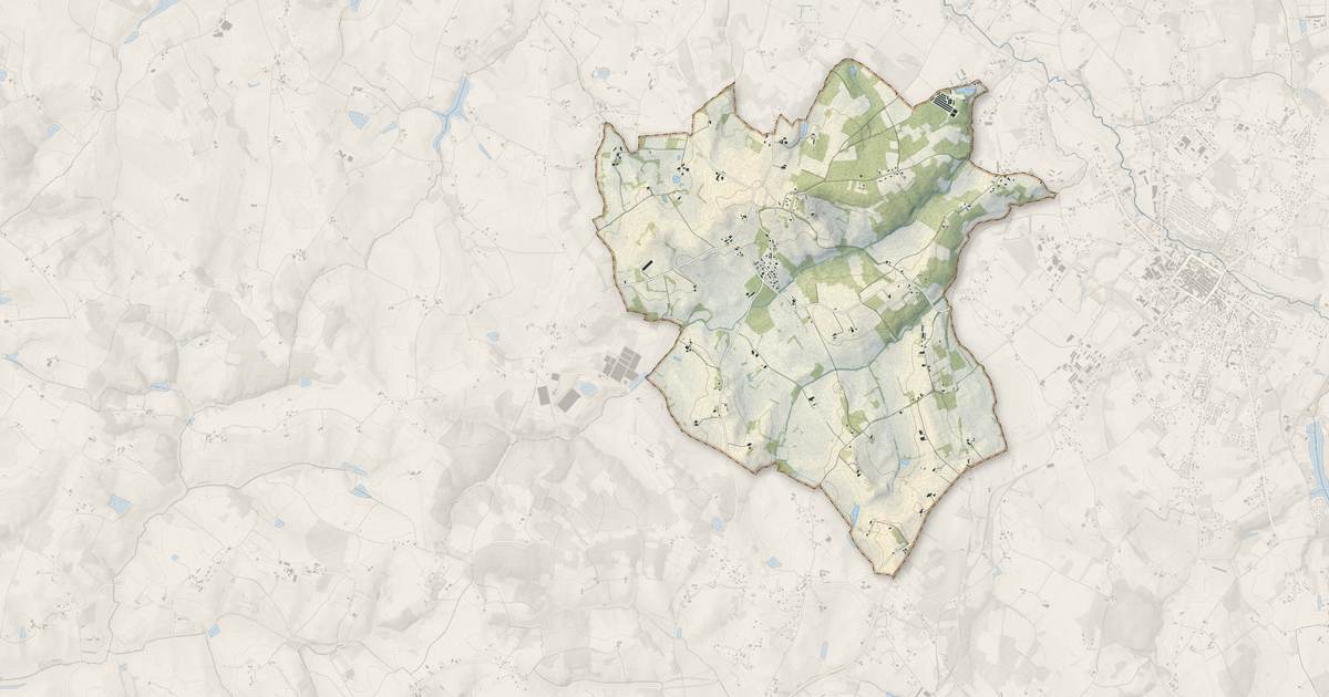 Portrait cartographique de Puysserampion : relief, eau, forêts, bâti et voies, calculés à partir des données de l'IGN