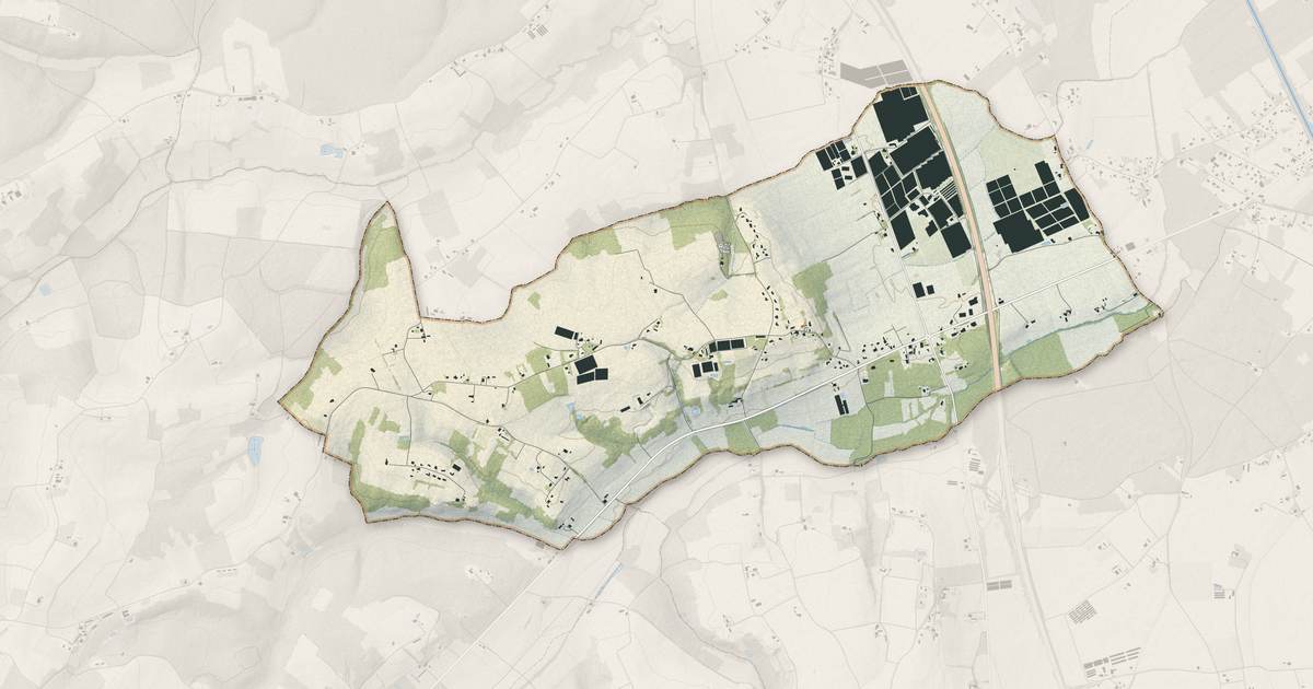 Portrait cartographique de Razimet : relief, eau, forêts, bâti et voies, calculés à partir des données de l'IGN