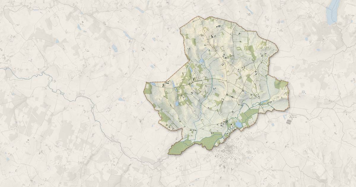 Portrait cartographique de Rives : relief, eau, forêts, bâti et voies, calculés à partir des données de l'IGN