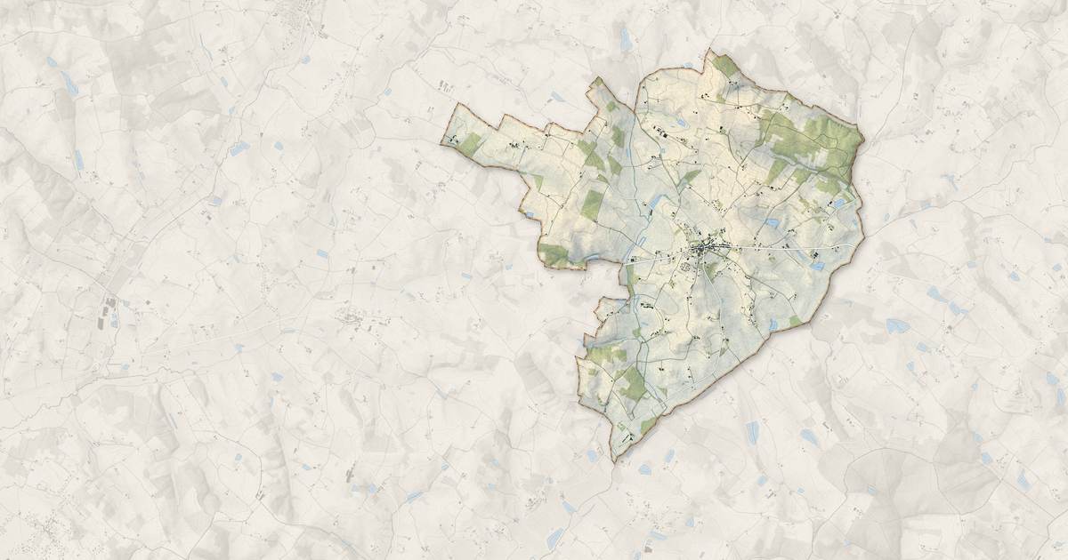 Portrait cartographique de Saint-Barthélemy-d'Agenais : relief, eau, forêts, bâti et voies, calculés à partir des données de l'IGN