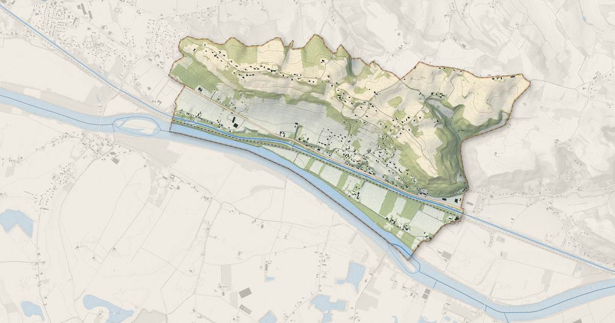 Portrait cartographique de Saint-Jean-de-Thurac : relief, eau, forêts, bâti et voies, calculés à partir des données de l'IGN
