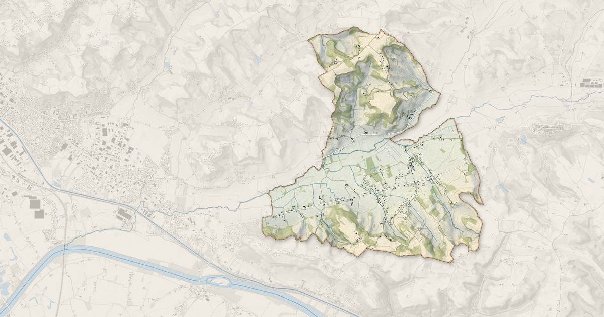 Portrait cartographique de Saint-Pierre-de-Clairac : relief, eau, forêts, bâti et voies, calculés à partir des données de l'IGN