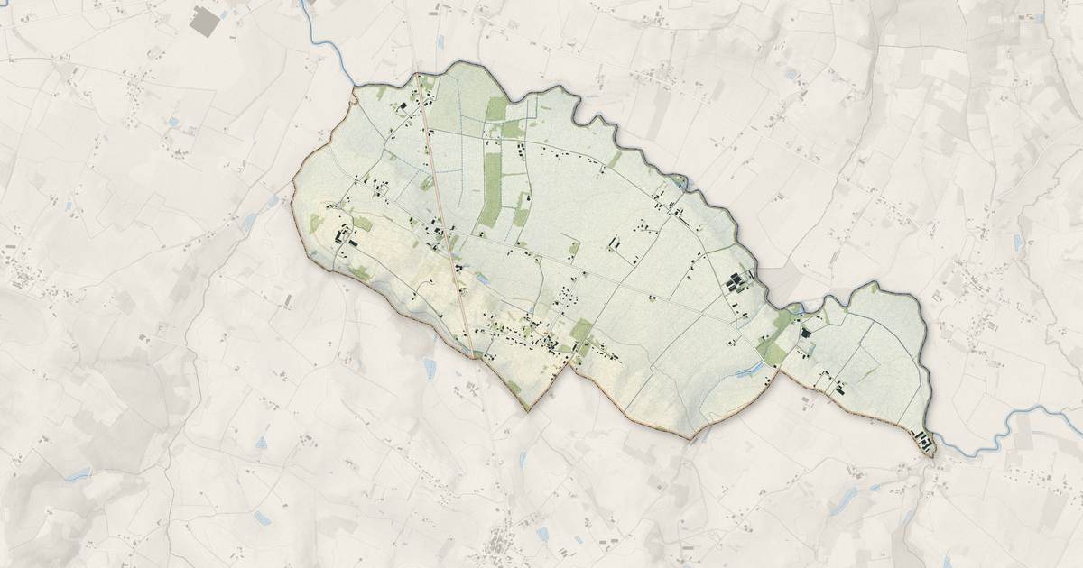 Portrait cartographique de Saint-Pierre-sur-Dropt : relief, eau, forêts, bâti et voies, calculés à partir des données de l'IGN