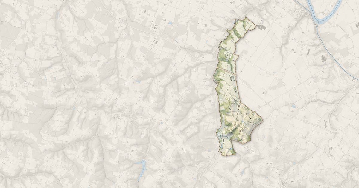 Portrait cartographique de Saint-Sauveur-de-Meilhan : relief, eau, forêts, bâti et voies, calculés à partir des données de l'IGN