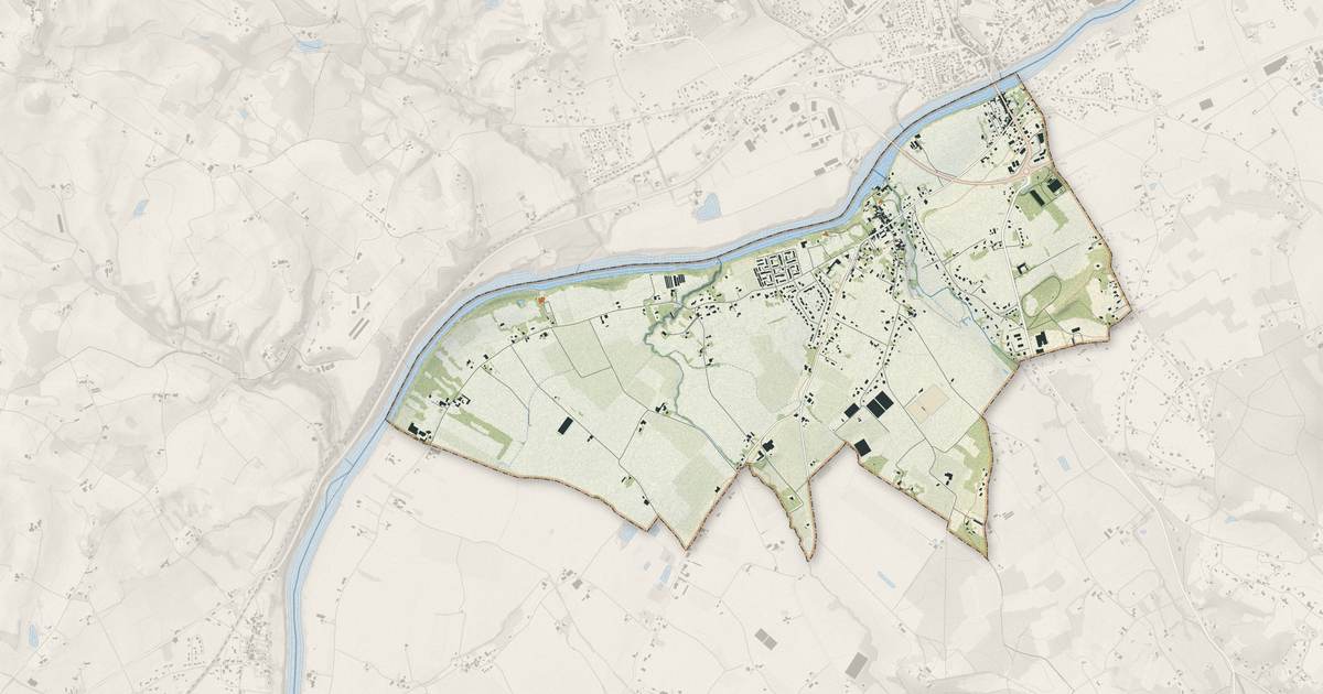Portrait cartographique de Saint-Vite : relief, eau, forêts, bâti et voies, calculés à partir des données de l'IGN