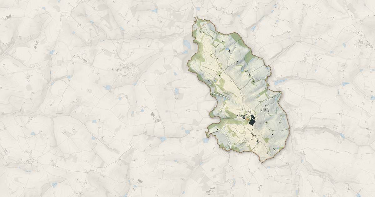 Portrait cartographique de Saumont : relief, eau, forêts, bâti et voies, calculés à partir des données de l'IGN