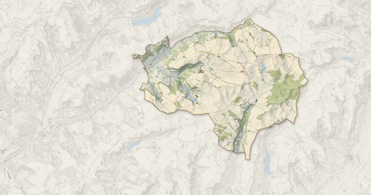 Portrait cartographique de Sauvagnas : relief, eau, forêts, bâti et voies, calculés à partir des données de l'IGN