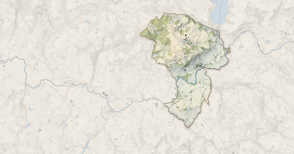 Portrait cartographique de La Sauvetat-du-Dropt : relief, eau, forêts, bâti et voies, calculés à partir des données de l'IGN
