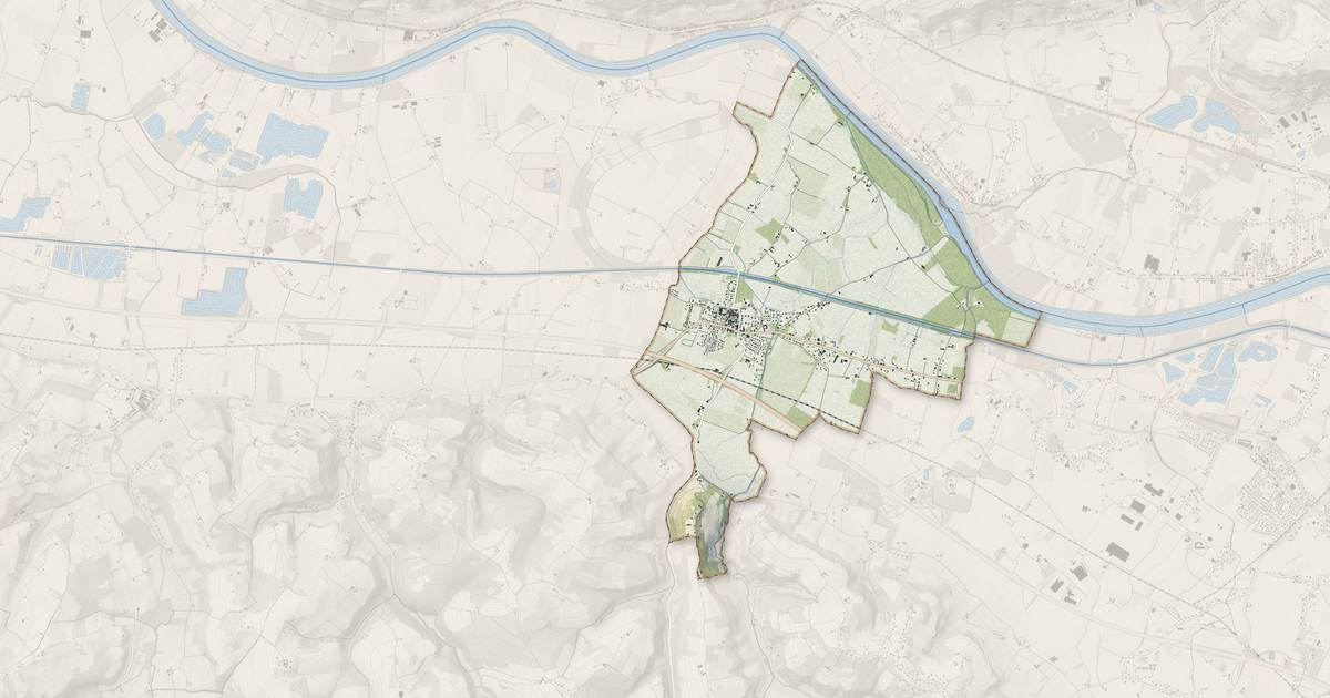 Portrait cartographique de Sérignac-sur-Garonne : relief, eau, forêts, bâti et voies, calculés à partir des données de l'IGN