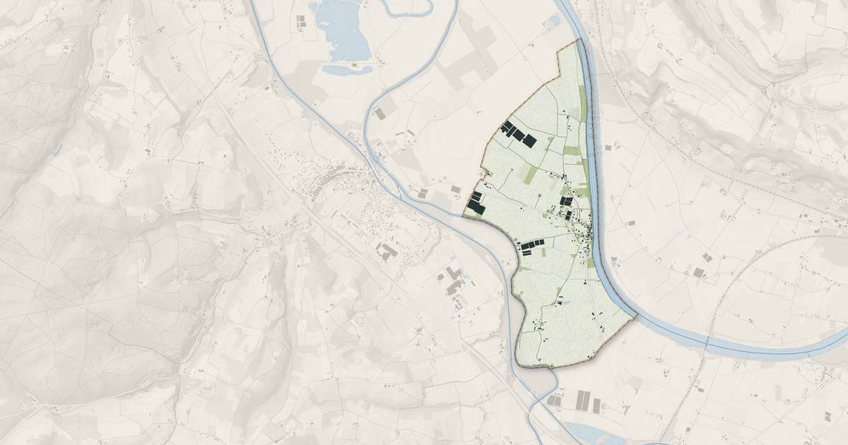 Portrait cartographique de Thouars-sur-Garonne : relief, eau, forêts, bâti et voies, calculés à partir des données de l'IGN