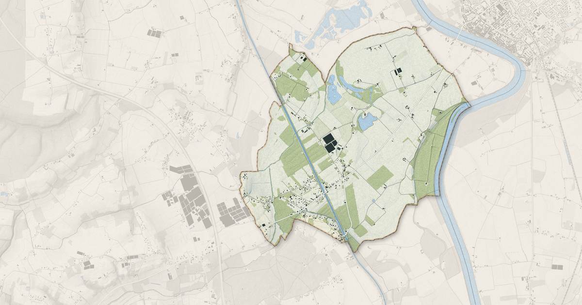 Portrait cartographique de Villeton : relief, eau, forêts, bâti et voies, calculés à partir des données de l'IGN