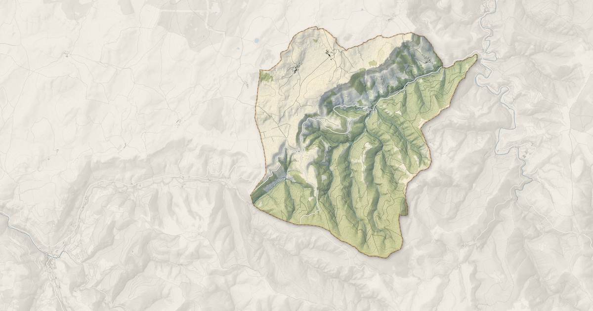 Portrait cartographique de Fraissinet-de-Fourques : relief, eau, forêts, bâti et voies, calculés à partir des données de l'IGN
