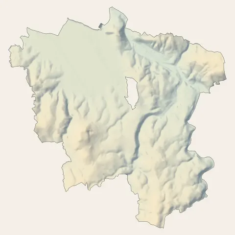 Langogne : relief