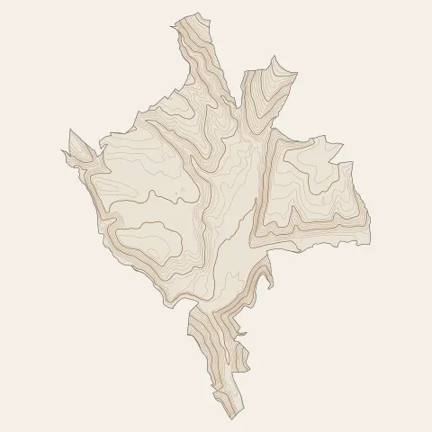 Marvejols : courbes de niveau