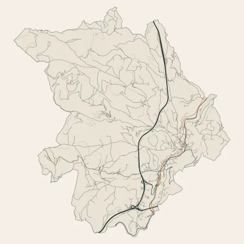 Bourgs sur Colagne : voies