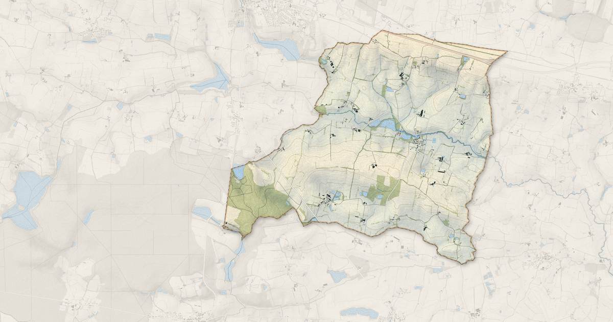 Portrait cartographique de Armaillé : relief, eau, forêts, bâti et voies, calculés à partir des données de l'IGN