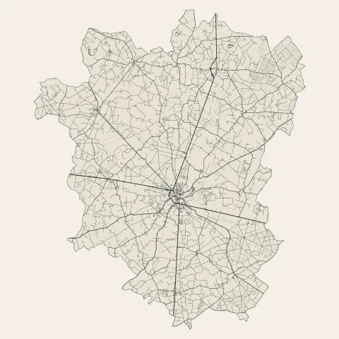 Baugé-en-Anjou : voies