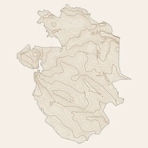 Beaucouzé : courbes de niveau