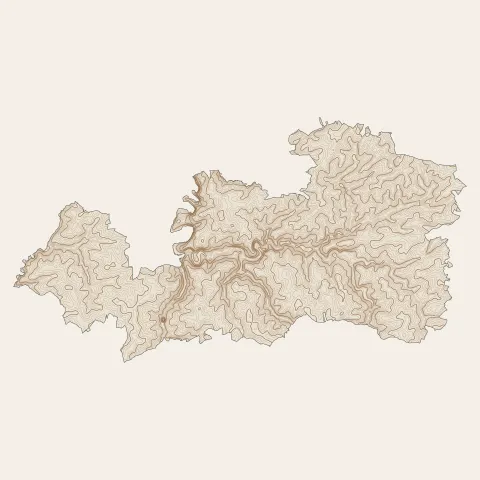 Beaupréau-en-Mauges : courbes de niveau