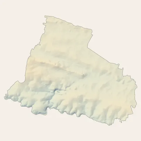 Bécon-les-Granits : relief