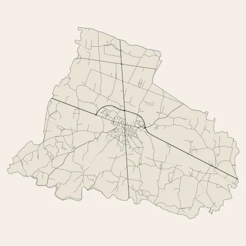 Bécon-les-Granits : voies
