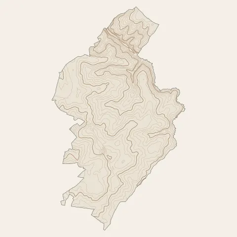 Bégrolles-en-Mauges : courbes de niveau