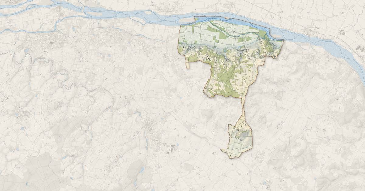 Portrait cartographique de Blaison-Saint-Sulpice : relief, eau, forêts, bâti et voies, calculés à partir des données de l'IGN