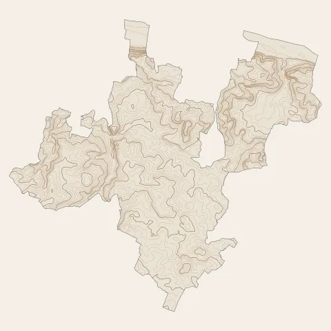 Brissac Loire Aubance : courbes de niveau