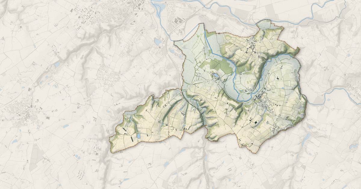 Portrait cartographique de Chaudefonds-sur-Layon : relief, eau, forêts, bâti et voies, calculés à partir des données de l'IGN