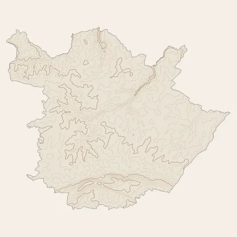 Chemillé-en-Anjou : courbes de niveau