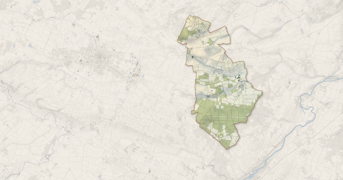 Portrait cartographique de Cizay-la-Madeleine : relief, eau, forêts, bâti et voies, calculés à partir des données de l'IGN