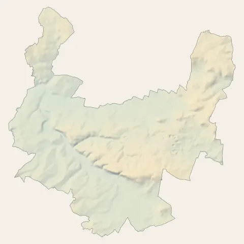 Doué-en-Anjou : relief