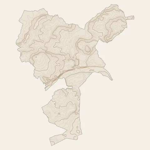 Durtal : courbes de niveau