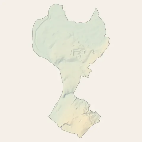 Écouflant : relief