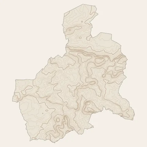 Jarzé Villages : courbes de niveau