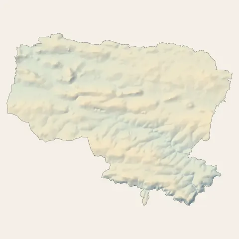 Val d'Erdre-Auxence : relief
