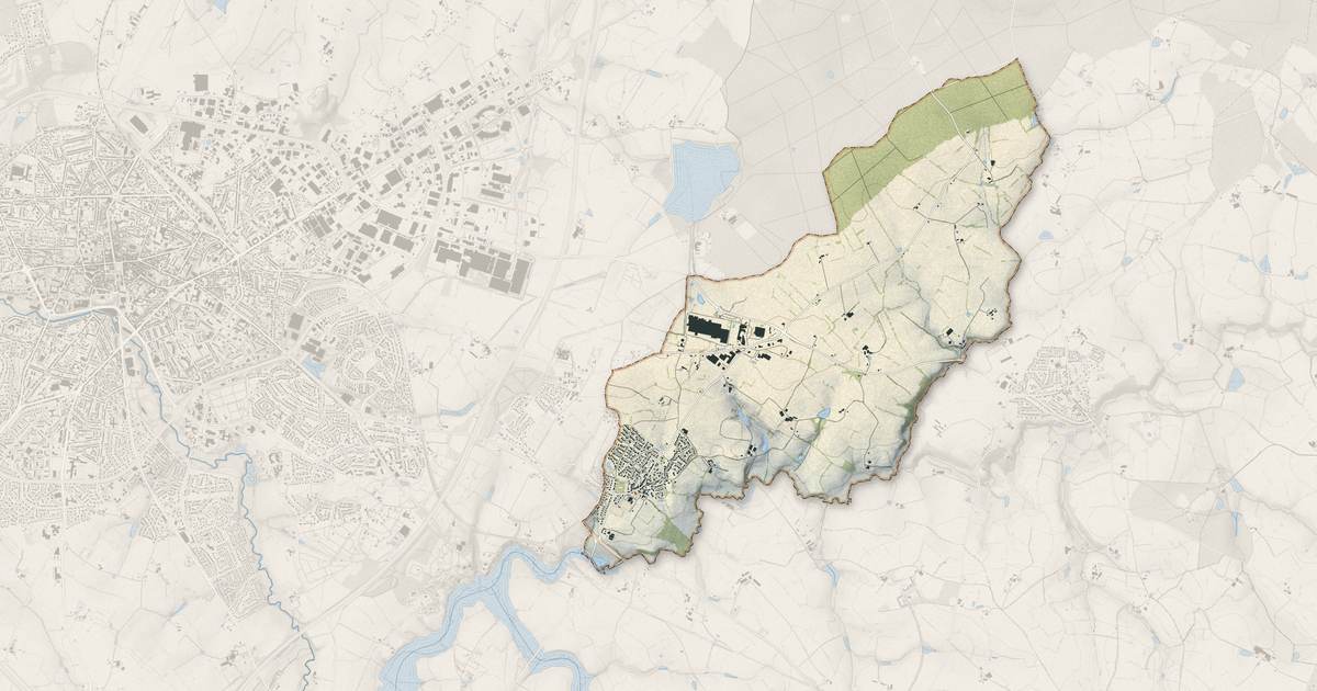 Portrait cartographique de Mazières-en-Mauges : relief, eau, forêts, bâti et voies, calculés à partir des données de l'IGN