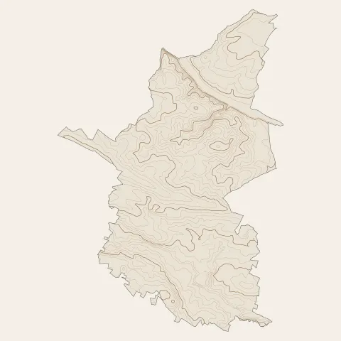 Longuenée-en-Anjou : courbes de niveau