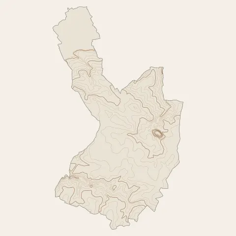 Mozé-sur-Louet : courbes de niveau
