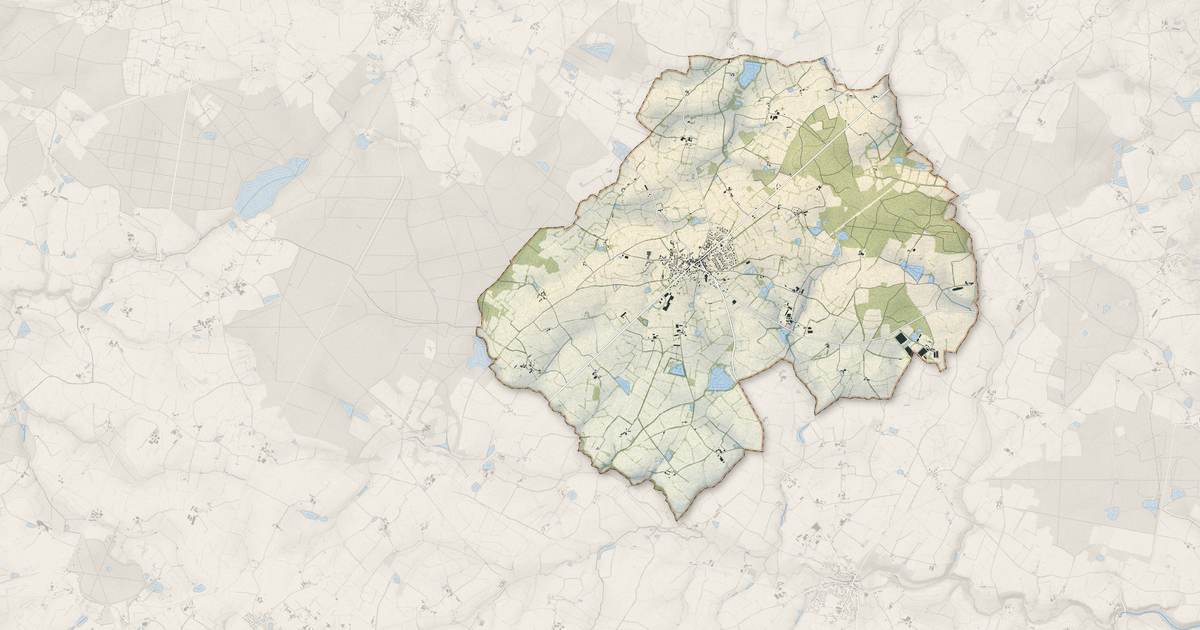 Portrait cartographique de La Plaine : relief, eau, forêts, bâti et voies, calculés à partir des données de l'IGN