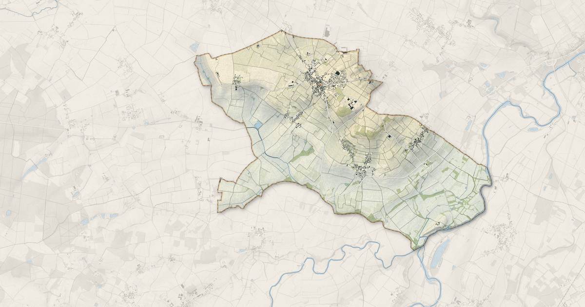 Portrait cartographique de Le Puy-Notre-Dame : relief, eau, forêts, bâti et voies, calculés à partir des données de l'IGN