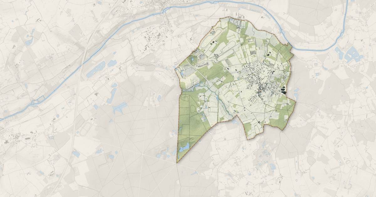 Portrait cartographique de Les Rairies : relief, eau, forêts, bâti et voies, calculés à partir des données de l'IGN